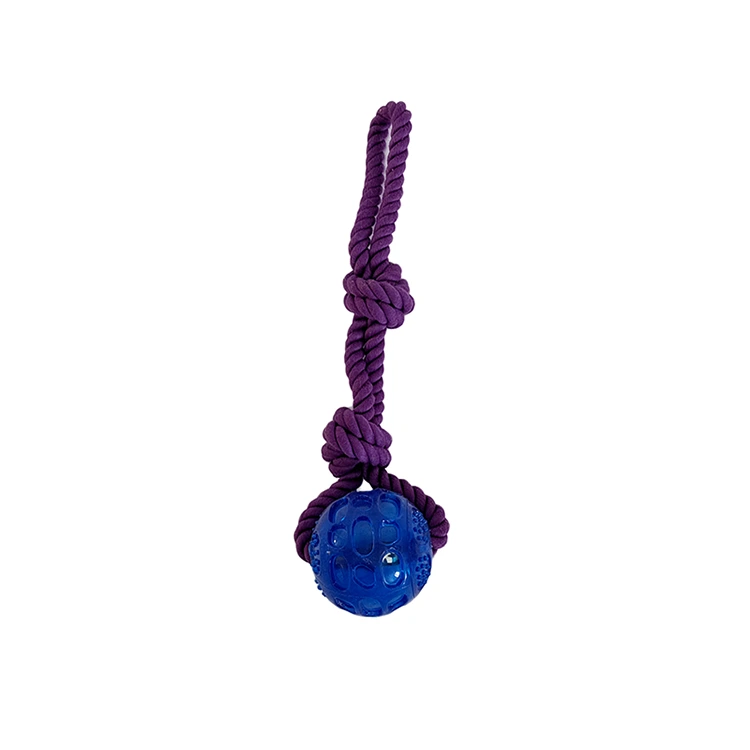 TPR BALL ROPE DOG FETCH Іграшка